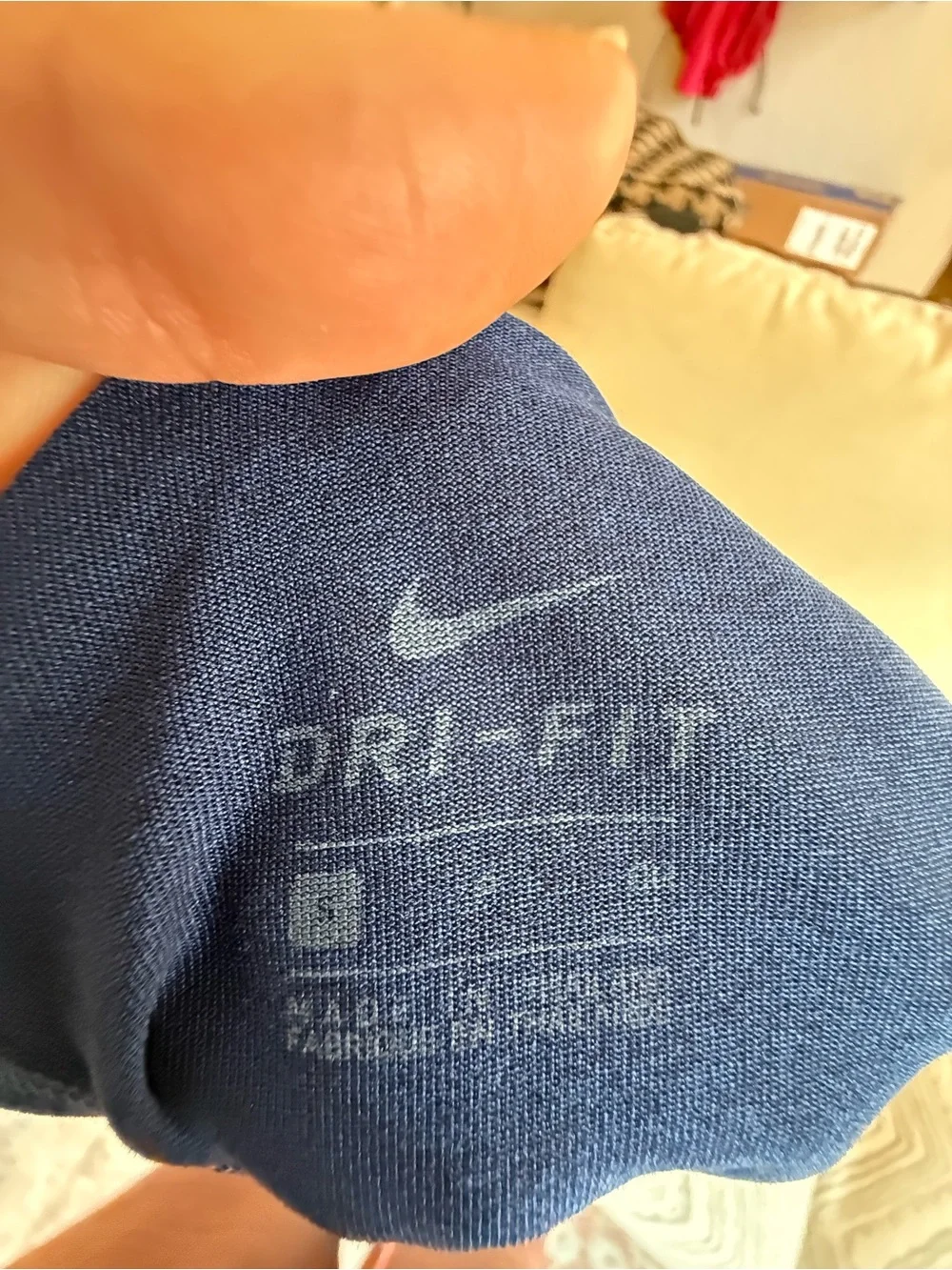 Nike Navy Tank Top with Pink Cross-Back Straps
